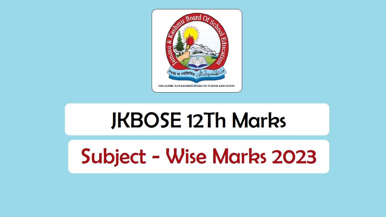 JKBOSE 12th Passing Marks