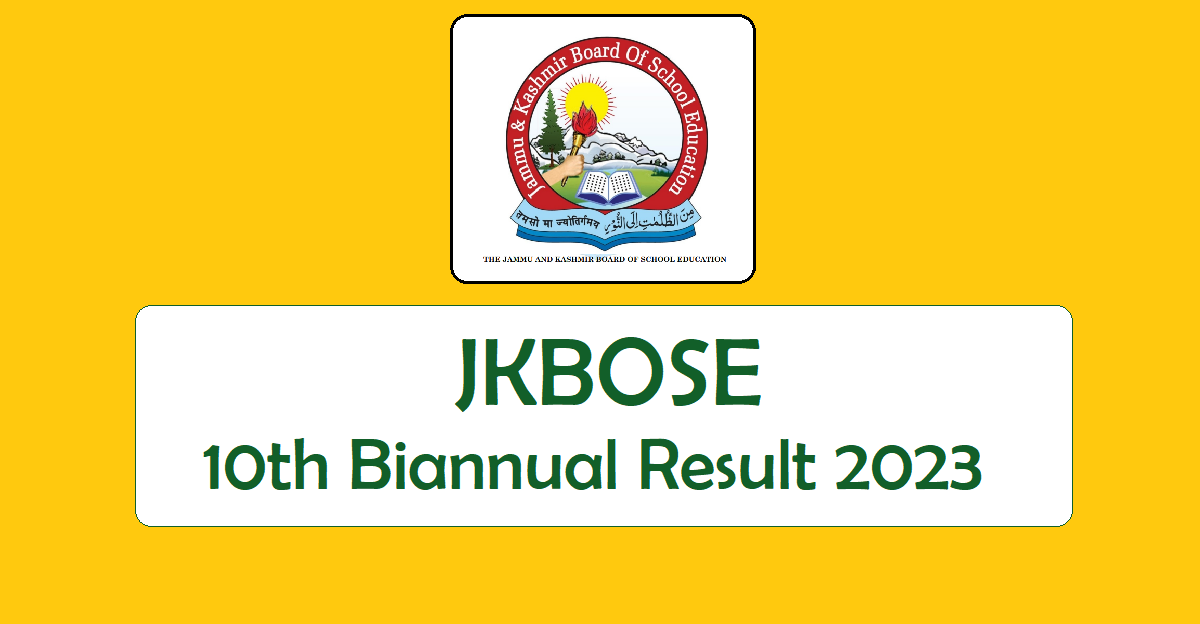 JKBOSE 10th Biannual Result 2023