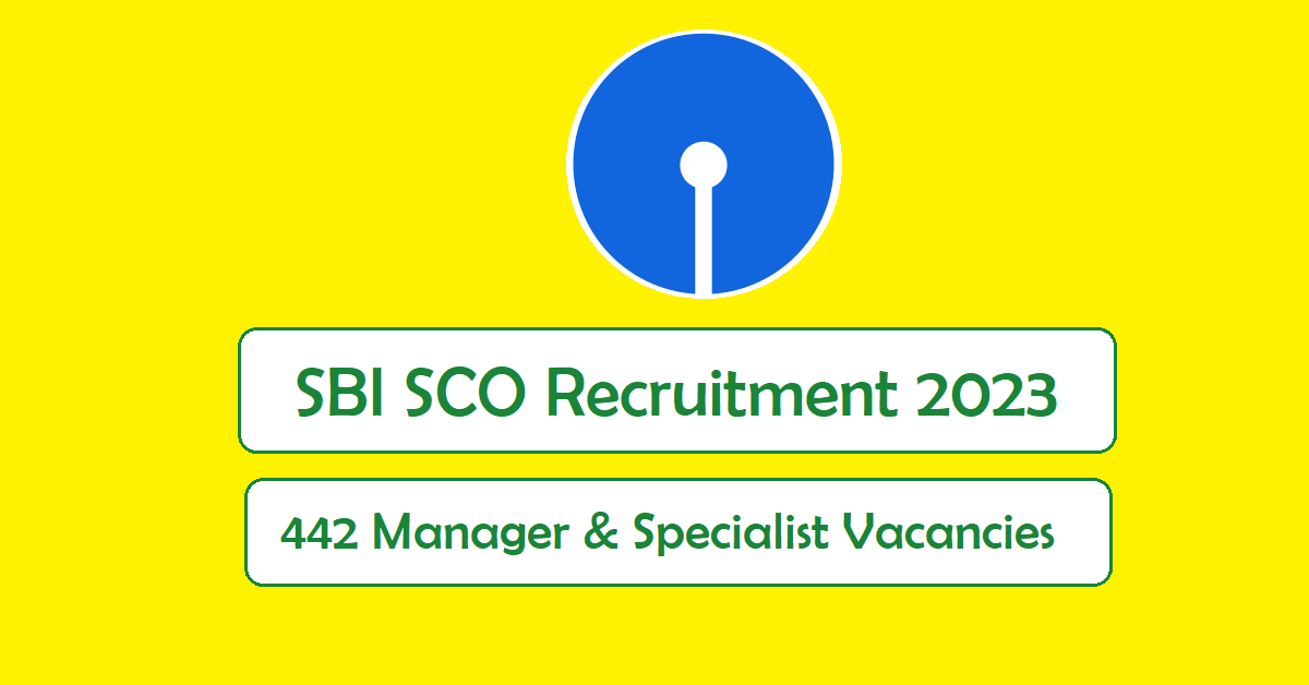 SBI SCO Recruitment 2023