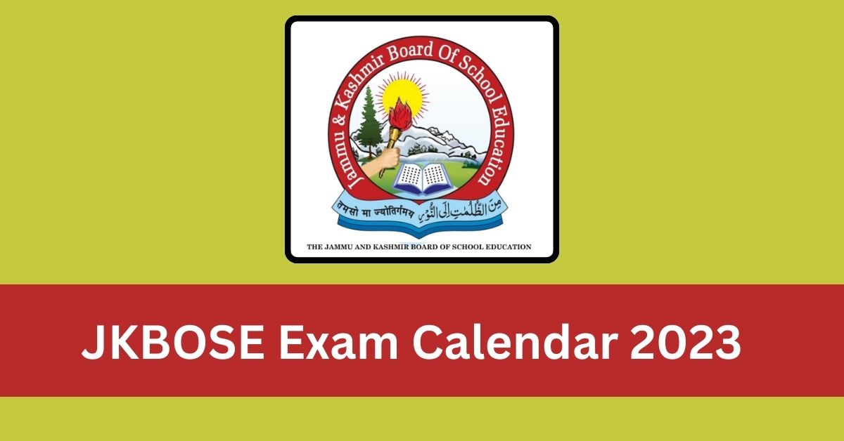 JKBOSE Exam Calendar 2023