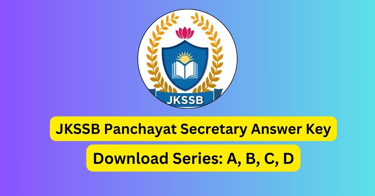 JKSSB Panchayat Secretary Answer Key