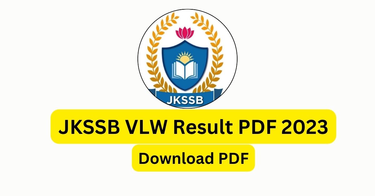 JKSSB VLW Result PDF 2023