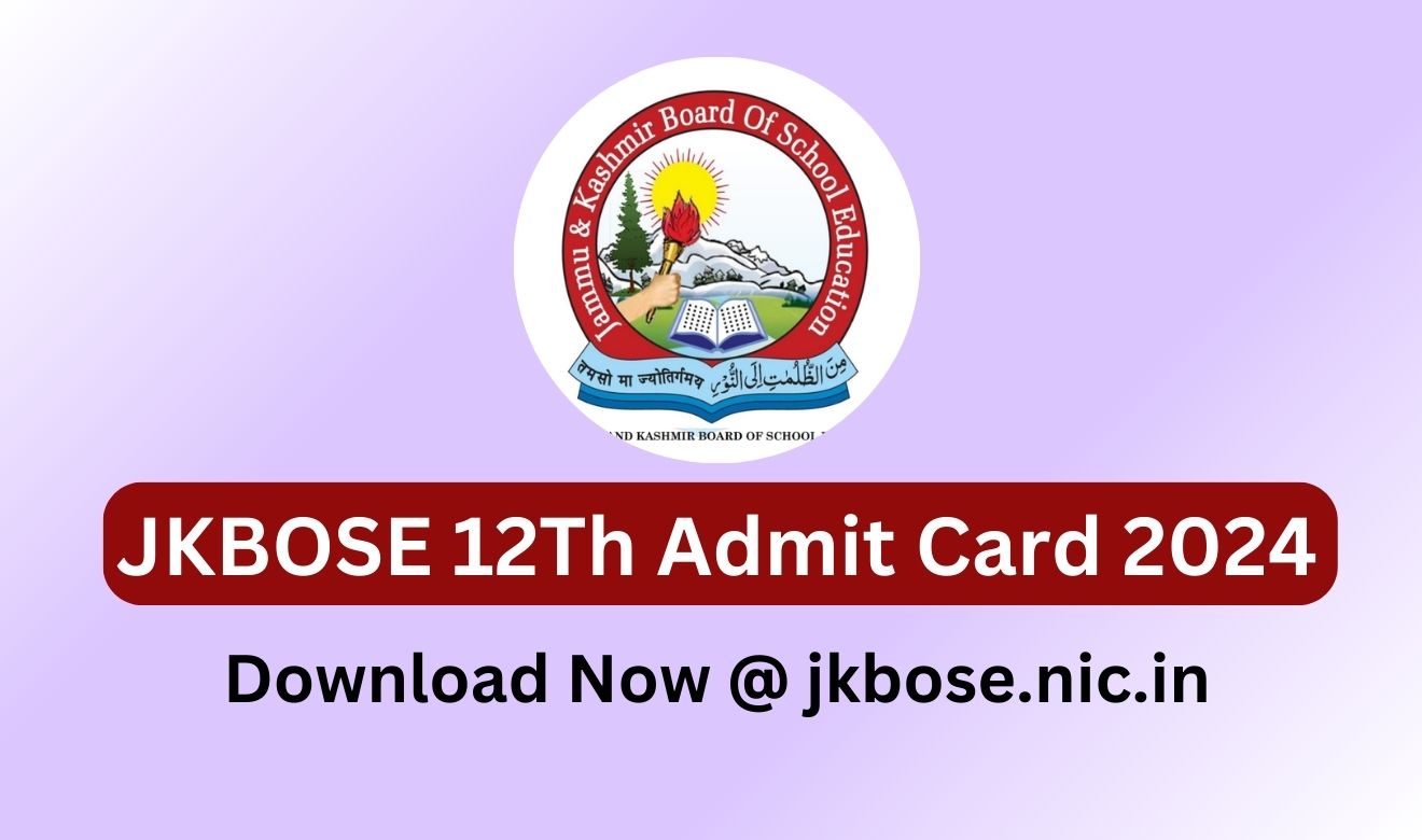 JKBOSE 12Th Admit Card 2024
